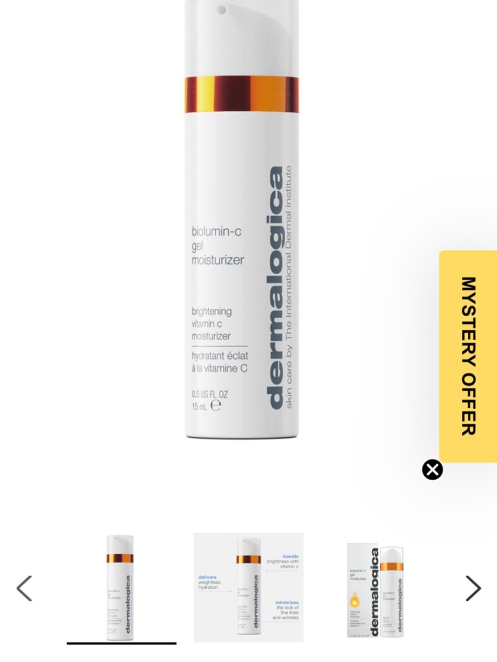 dermalogica White Moisturizer with Orange-Gold Accent